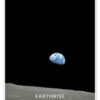 Apollo 11 rise of the earth above the moon, July 1969