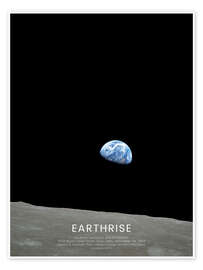 Apollo 11 rise of the earth above the moon, July 1969