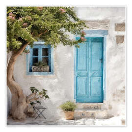 Blue Greek Door III Blue Greek Door III