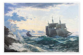 Sailing ship in the fog Sailing ship in the fog