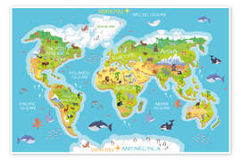 World Map of Animals World Map of Animals