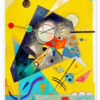 Yellow, red and blue